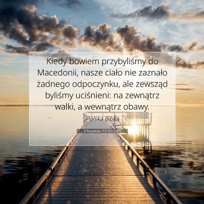2 Koryntian 7:5 POLUBG Obraz Wersetu Biblijnego