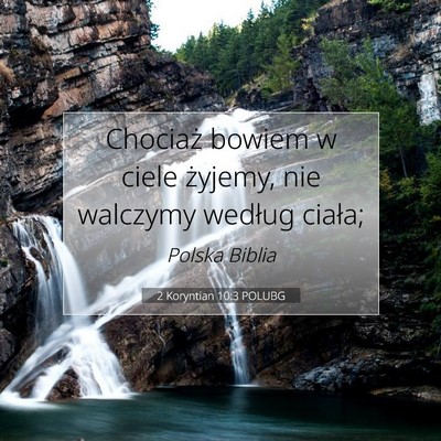2 Koryntian 10:3 POLUBG Obraz Wersetu Biblijnego