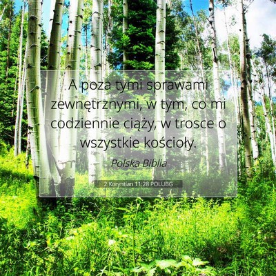 2 Koryntian 11:28 POLUBG Obraz Wersetu Biblijnego