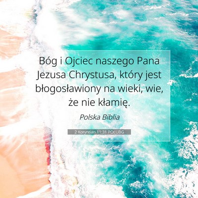 2 Koryntian 11:31 POLUBG Obraz Wersetu Biblijnego