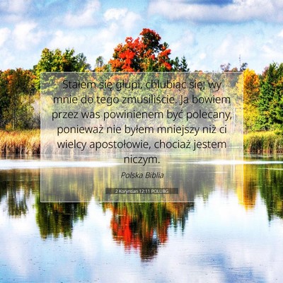 2 Koryntian 12:11 POLUBG Obraz Wersetu Biblijnego