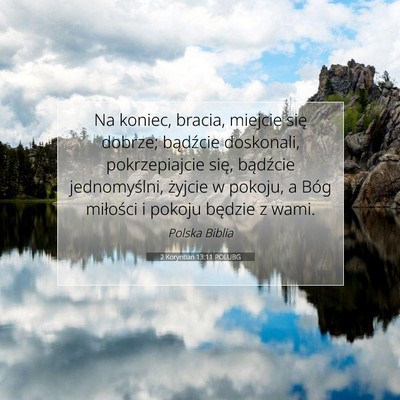 2 Koryntian 13:11 POLUBG Obraz Wersetu Biblijnego