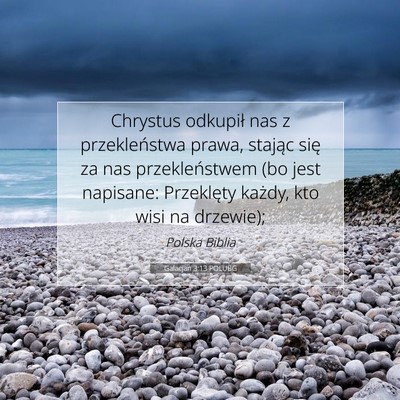 Galacjan 3:13 POLUBG Obraz Wersetu Biblijnego