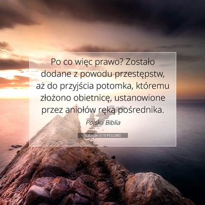 Galacjan 3:19 POLUBG Obraz Wersetu Biblijnego