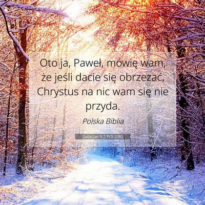 Galacjan 5:2 POLUBG Obraz Wersetu Biblijnego
