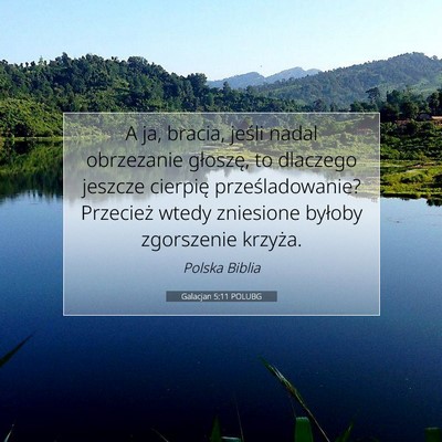Galacjan 5:11 POLUBG Obraz Wersetu Biblijnego