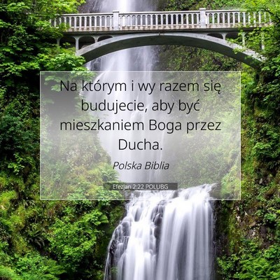 Efezjan 2:22 POLUBG Obraz Wersetu Biblijnego