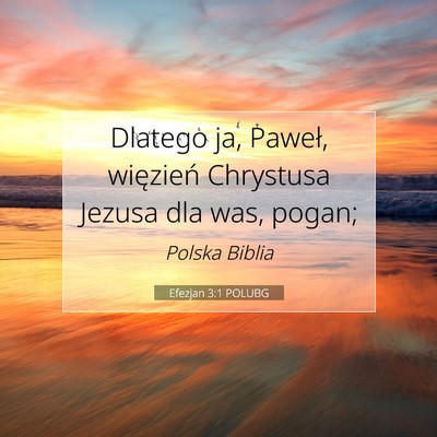 Efezjan 3:1 POLUBG Obraz Wersetu Biblijnego