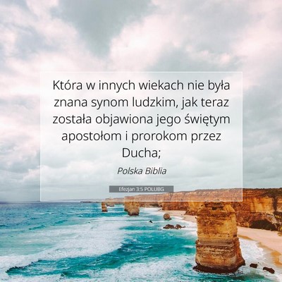 Efezjan 3:5 POLUBG Obraz Wersetu Biblijnego