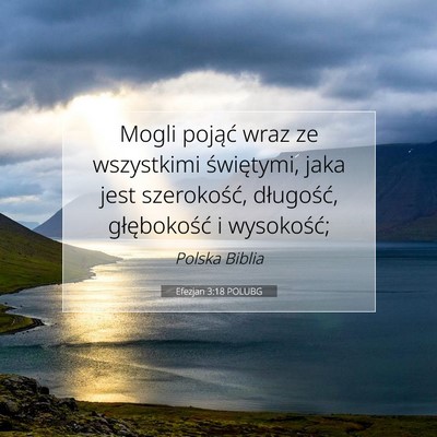 Efezjan 3:18 POLUBG Obraz Wersetu Biblijnego