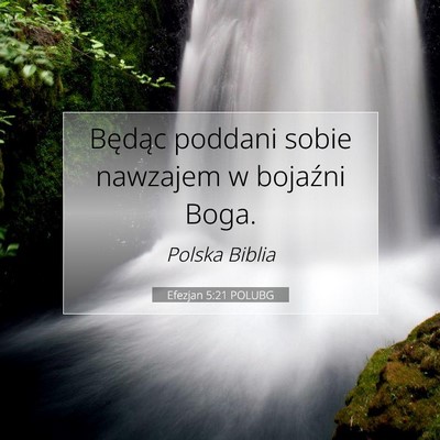 Efezjan 5:21 POLUBG Obraz Wersetu Biblijnego