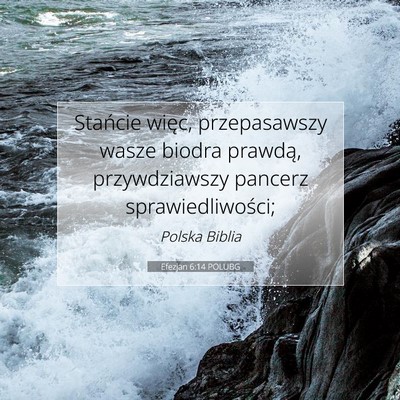 Efezjan 6:14 POLUBG Obraz Wersetu Biblijnego
