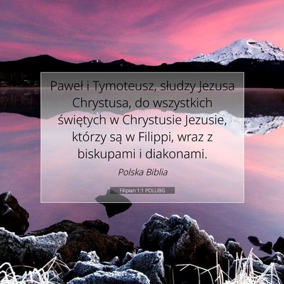 Filipian 1:1 POLUBG Obraz Wersetu Biblijnego