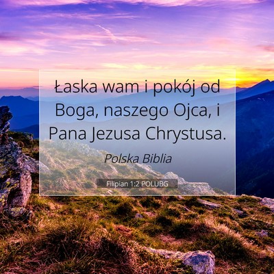 Filipian 1:2 POLUBG Obraz Wersetu Biblijnego