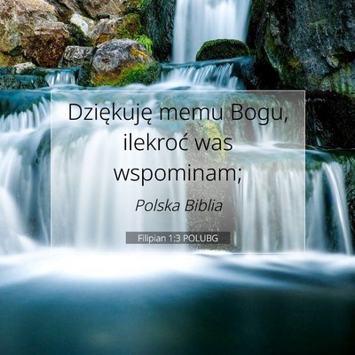Filipian 1:3 POLUBG Obraz Wersetu Biblijnego