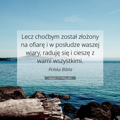 Filipian 2:17 POLUBG Obraz Wersetu Biblijnego