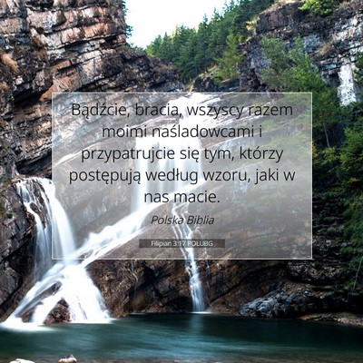 Filipian 3:17 POLUBG Obraz Wersetu Biblijnego