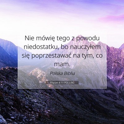 Filipian 4:11 POLUBG Obraz Wersetu Biblijnego