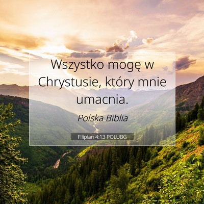 Filipian 4:13 POLUBG Obraz Wersetu Biblijnego