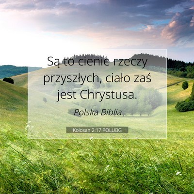 Kolosan 2:17 POLUBG Obraz Wersetu Biblijnego