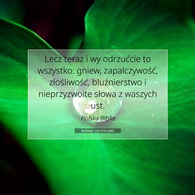 Kolosan 3:8 POLUBG Obraz Wersetu Biblijnego