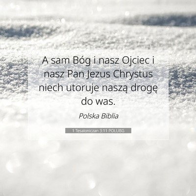 1 Tesaloniczan 3:11 POLUBG Obraz Wersetu Biblijnego