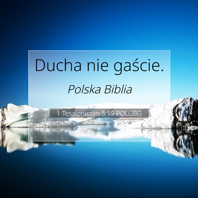 1 Tesaloniczan 5:19 POLUBG Obraz Wersetu Biblijnego