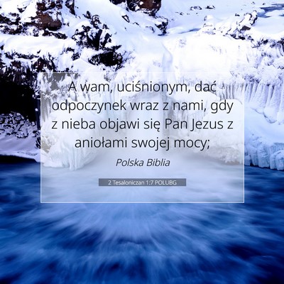 2 Tesaloniczan 1:7 POLUBG Obraz Wersetu Biblijnego