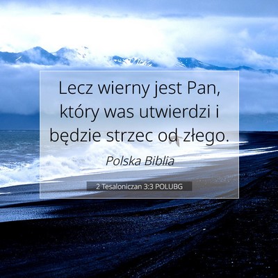 2 Tesaloniczan 3:3 POLUBG Obraz Wersetu Biblijnego