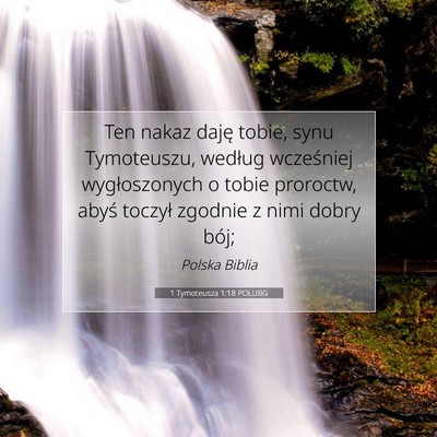 1 Tymoteusza 1:18 POLUBG Obraz Wersetu Biblijnego