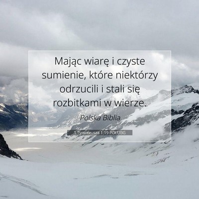 1 Tymoteusza 1:19 POLUBG Obraz Wersetu Biblijnego