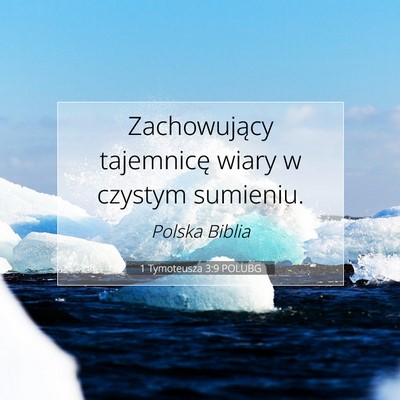 1 Tymoteusza 3:9 POLUBG Obraz Wersetu Biblijnego