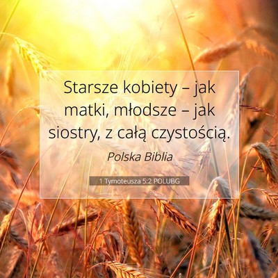 1 Tymoteusza 5:2 POLUBG Obraz Wersetu Biblijnego