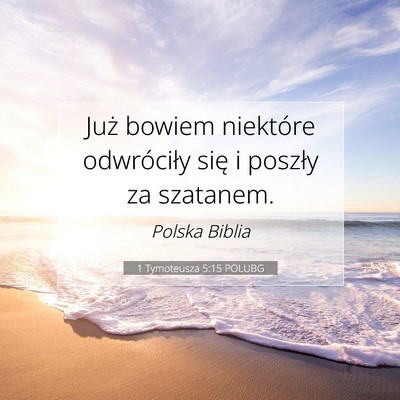 1 Tymoteusza 5:15 POLUBG Obraz Wersetu Biblijnego
