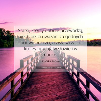 1 Tymoteusza 5:17 POLUBG Obraz Wersetu Biblijnego