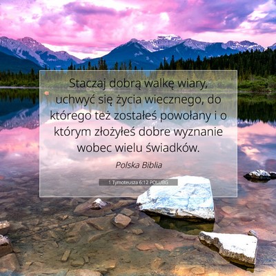 1 Tymoteusza 6:12 POLUBG Obraz Wersetu Biblijnego