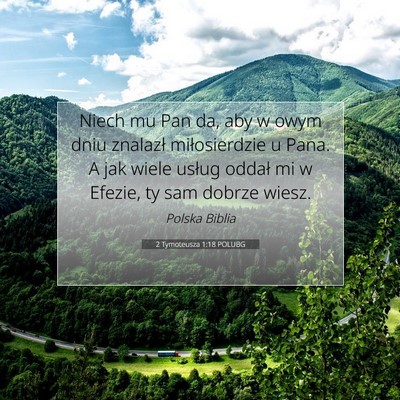 2 Tymoteusza 1:18 POLUBG Obraz Wersetu Biblijnego