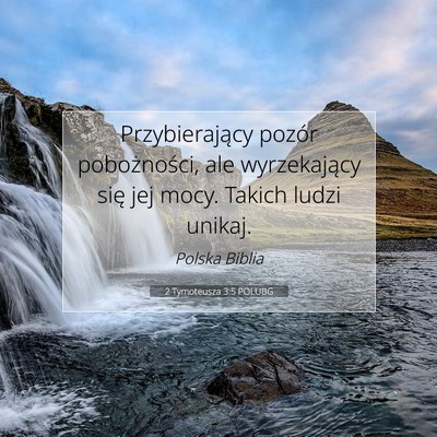 2 Tymoteusza 3:5 POLUBG Obraz Wersetu Biblijnego