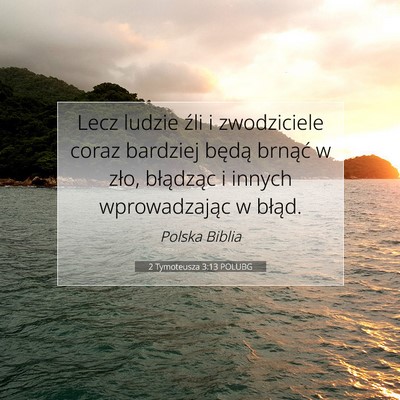 2 Tymoteusza 3:13 POLUBG Obraz Wersetu Biblijnego