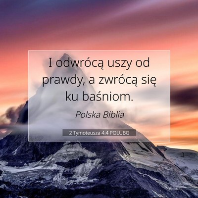 2 Tymoteusza 4:4 POLUBG Obraz Wersetu Biblijnego