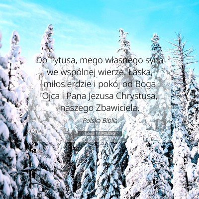 Tytusa 1:4 POLUBG Obraz Wersetu Biblijnego