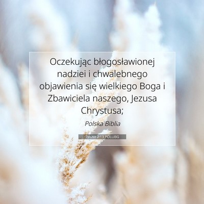 Tytusa 2:13 POLUBG Obraz Wersetu Biblijnego