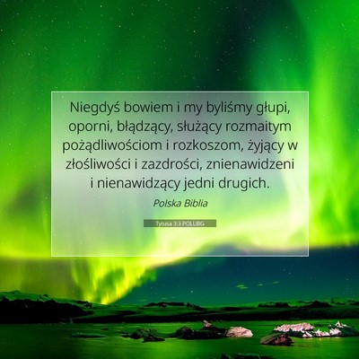 Tytusa 3:3 POLUBG Obraz Wersetu Biblijnego