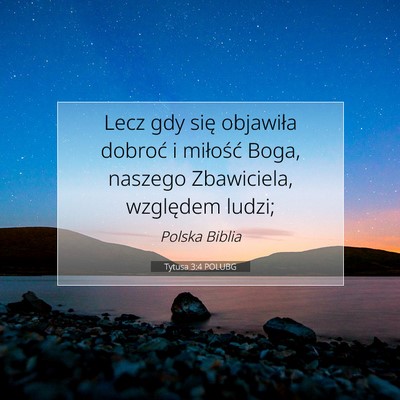 Tytusa 3:4 POLUBG Obraz Wersetu Biblijnego