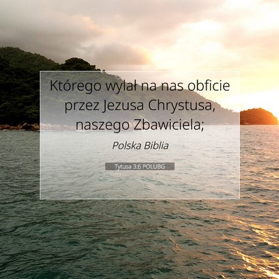 Tytusa 3:6 POLUBG Obraz Wersetu Biblijnego