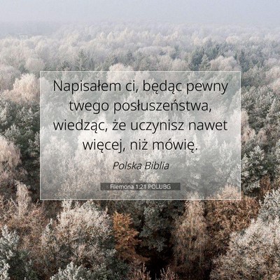 Filemona 1:21 Werset Biblijny Wyjaśniony