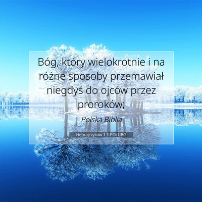 Hebrajczyków 1:1 POLUBG Obraz Wersetu Biblijnego