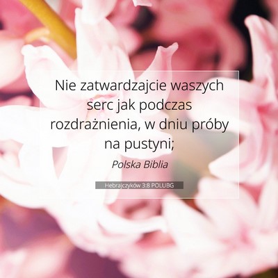 Hebrajczyków 3:8 POLUBG Obraz Wersetu Biblijnego