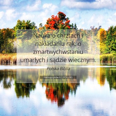Hebrajczyków 6:2 POLUBG Obraz Wersetu Biblijnego