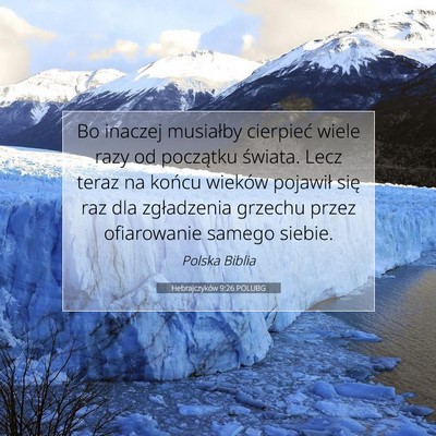 Hebrajczyków 9:26 POLUBG Obraz Wersetu Biblijnego